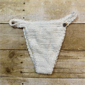 She Made Me Crochet Bikini Bottoms in White